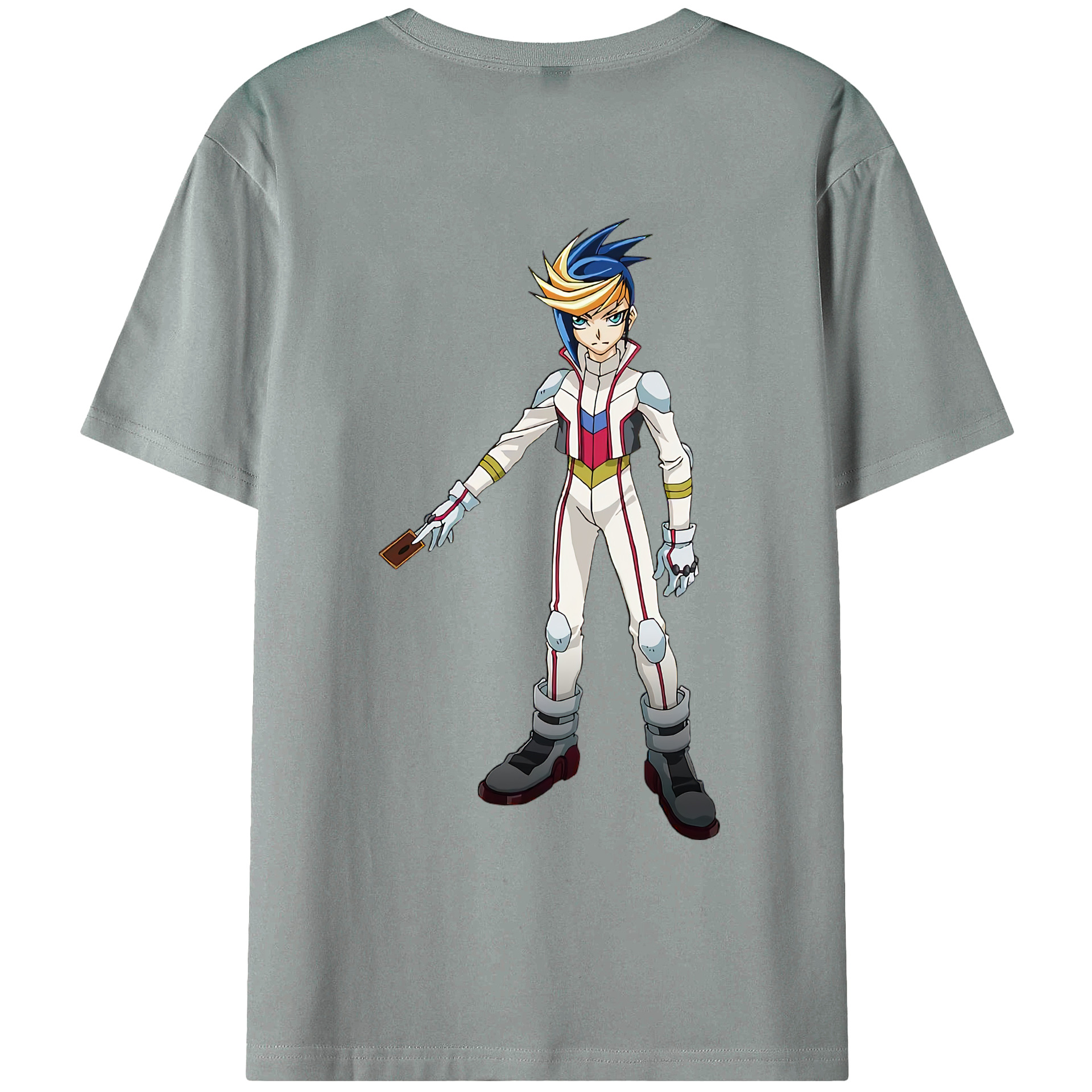 （画像用） 遊☆戯☆王 Yu-Gi-Oh! 綿100％ メンズ半袖Tシャツ（バックプリント） 通気性